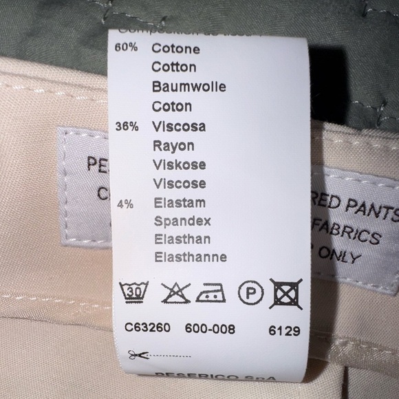 Peserico Cotton and viscose cigarette trousers. Size IT 46/US est. 12. EUC - Picture 9 of 15